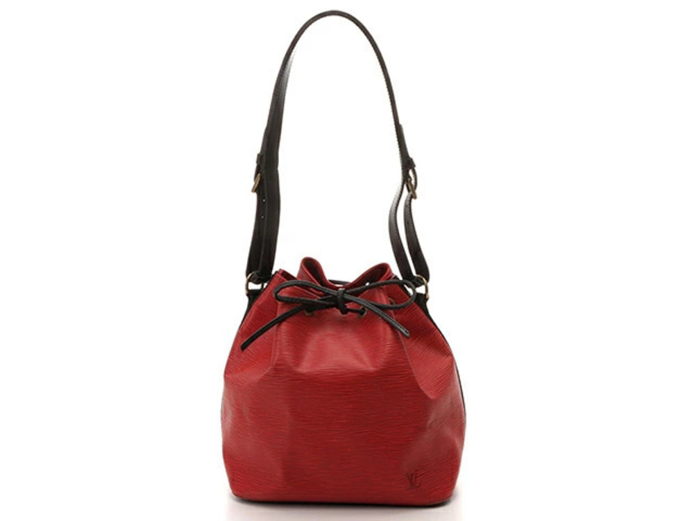 LOUIS VUITTON Neo Noe Shoulder Bag Epi Leather Castilian Red Black